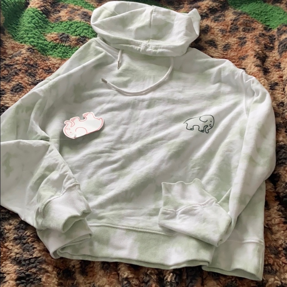 IVORY ELLA CROPPED HOODIE